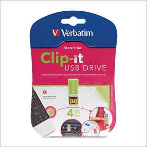 Verbatim 4GB Clip-it 97556 Flash Drive