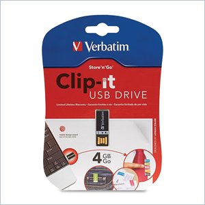 Verbatim 4GB Clip-it 97555 Flash Drive