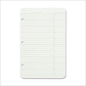 Wilson Jones Loose-Leaf Phone and Address Refills