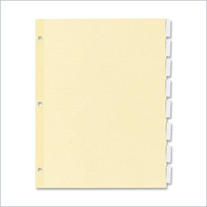 Wilson Jones Insertable Tab Indexes
