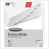 Wilson Jones Oversized Insertable Tab Indexes