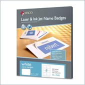 Maco ML-7000 Self-Adhesive Laser/Inkjet Name Badge Labels