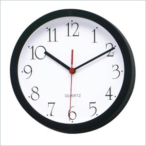 Lorell 8" Quartz Round Wall Clock LLR01452