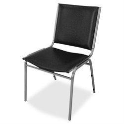 Lorell Padded Armless Stacking Chair