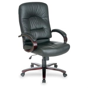 Lorell Woodbridge Series Executive High-Back Chair