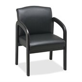 Lorell Deluxe Faux Guest Chair