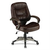 Lorell Westlake Series Mid Back Management Chair