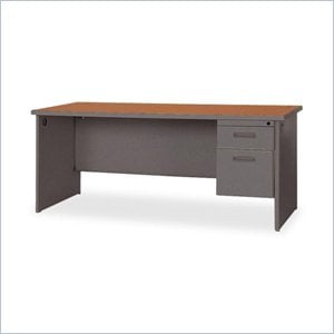 Lorell Durable Single Pedestal Desk