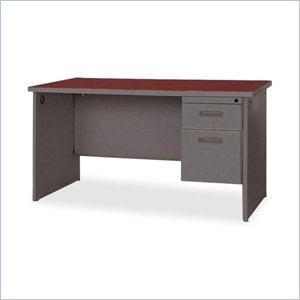 Lorell Durable Single Pedestal Desk