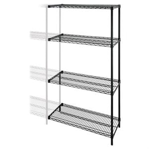 Lorell Industrial Adjustable Wire Shelving Add-On-Unit