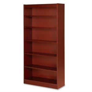 Lorell Six Shelf Panel Bookcase