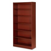 Lorell Six Shelf Panel Bookcase