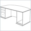 ADD TO YOUR SET: Lorell Contemporary 9000 Bow Front Desk