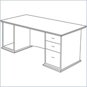 Lorell Contemporary 9000 Pedestal Desk