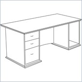 Lorell Contemporary 9000 Pedestal Desk
