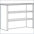 ADD TO YOUR SET: Lorell Contemporary 9000 Bookcase Hutch for Lateral File