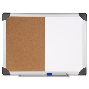 Lorell Dry Erase/Cork Board Combination