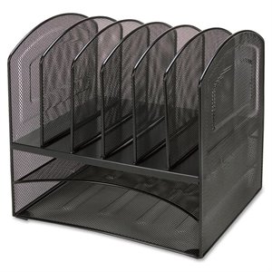 Lorell Horizontal Vertical Mesh Desk Organizer