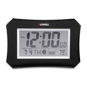 Lorell LCD Wall/Alarm Clock