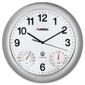 Lorell Analog Temperature/Humidity Wall Clock