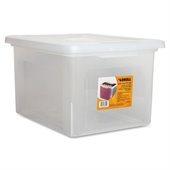 Lorell Letter/Legal Plastic File Box