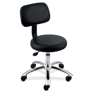 Lorell Round Stool with Back