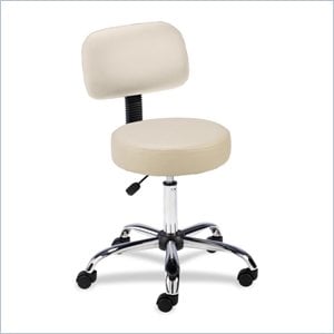 Lorell Round Stool with Back
