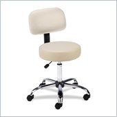 Lorell Round Stool with Back