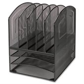 Lorell Mesh Horizontal Vertical Desktop Organizer