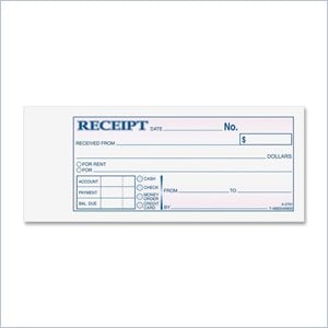 Adams Carbonless Receipt Book