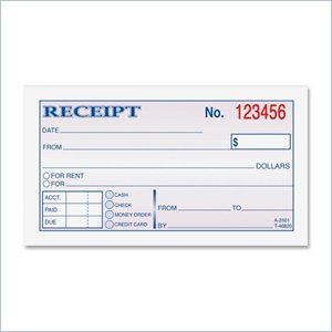 Adams Wire Bound Money/Rent Receipt Books