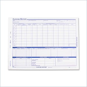 Adams Weekly Expense Report Forms