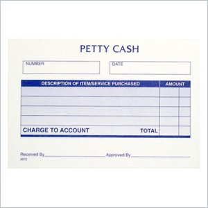Adams Petty Cash Receipt Pad