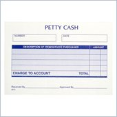 Adams Petty Cash Receipt Pad