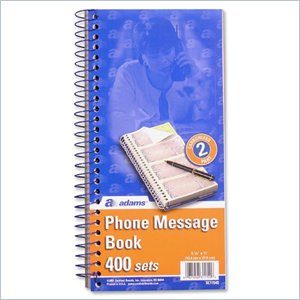Adams Duplicate Phone Message Book