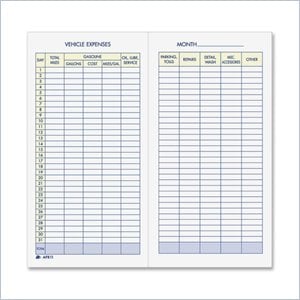 Adams Vehicle Expense Journal
