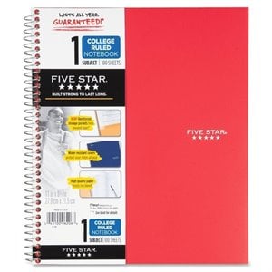 Mead Five Star 1-Subject Notebook