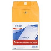 Mead Heavyweight Brown Kraft Clasp Envelopes