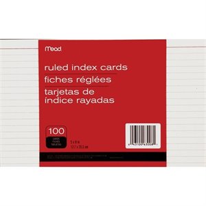 Mead Ruled Index Card