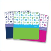 Five Star Geometric Floral Poly Binder