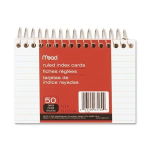 Mead Spiral Bound Index Card