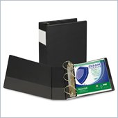 Samsill Antimicrobial D-Ring Binder With Label Holder