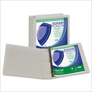 Samsill Antimicrobial Insertable Round Ring Binder