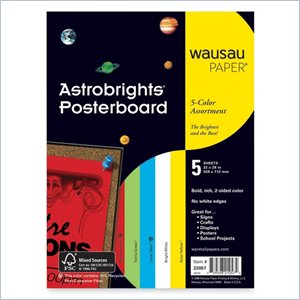 Wausau Paper Astrobrights Premium Posterboard