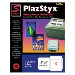 Simon PlazStyx Laser Label