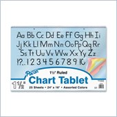 Pacon Colored Paper Chart Tablets