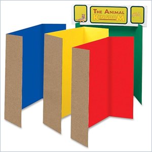 Pacon Spotlight White Headers Corrugated Presentation Board
