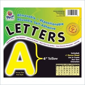 Pacon Self-Adhesive Removable Letters