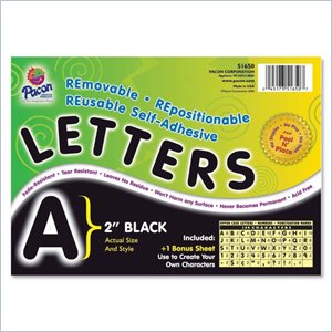 Pacon Self-Adhesive Removable Letters