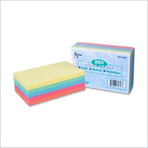 SJ Paper Ruled Index Cards